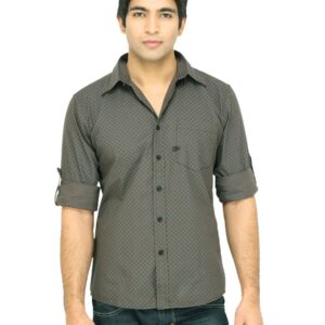 Wrangler Men Wanderers Printed Olive Shirt
