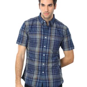 Wrangler Men Blue Check Shirt