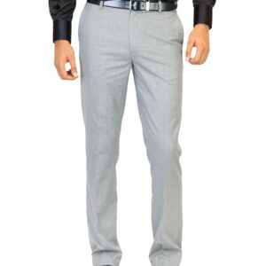 Belmonte Men Solid Grey Trousers