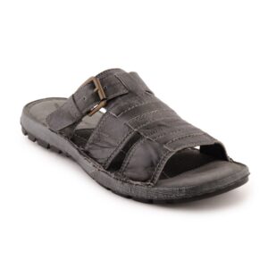 Red Tape Men Black Sandals