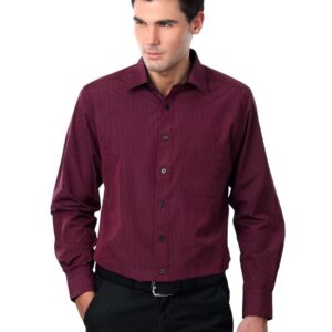 Peter England Men Red Formal Shirt
