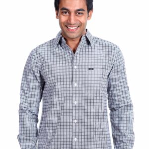 Lee Men Checks White Shirt