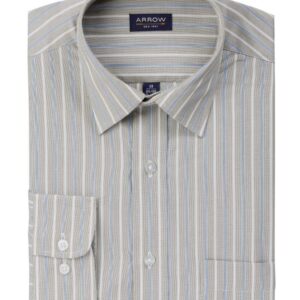 Arrow Men Stripes Grey Shirts
