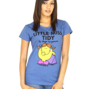 Little Miss Women Printed Blue T-shirt
