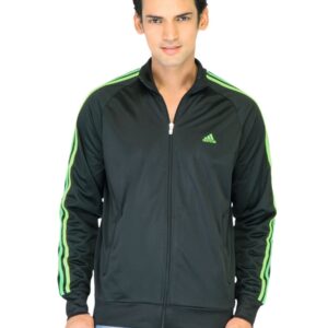 ADIDAS Men Solid Black Jackets