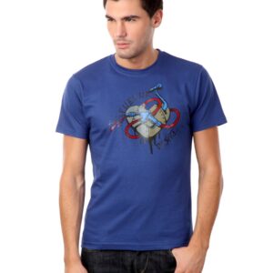 Myntra Men Blue Fuel Your Desire T-shirt