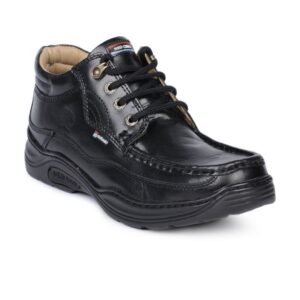 Red Chief Men Black Shoes