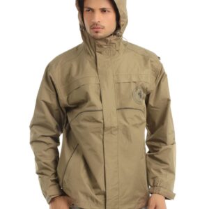 Just Natural Unisex Brown Rain Jacket