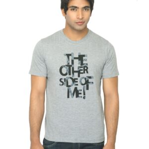 Mark Taylor Men Printed Grey T-shirt