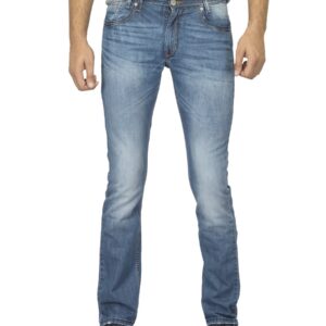 Locomotive Men Washed Blue Jeans