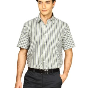 Indigo Nation Men Stripes White Shirts