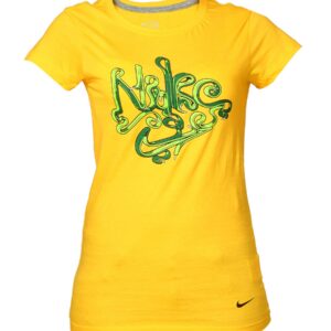 Nike Women's Yellow Casual T-shirt