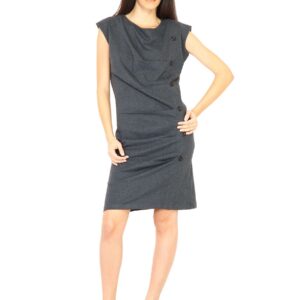 United Colors of Benetton Women Solid Grey Dresses