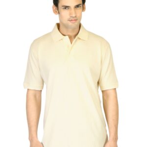 Proline Men Off-white Polo T-shirt