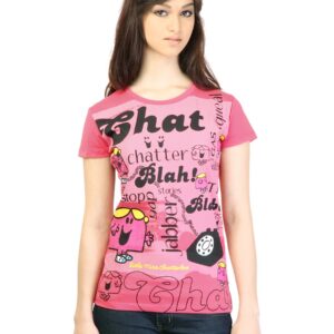 Little Miss Women Printed Pink T-shirt