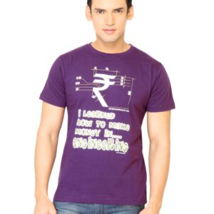 Inkfruit Men Printed Purple Tshirt