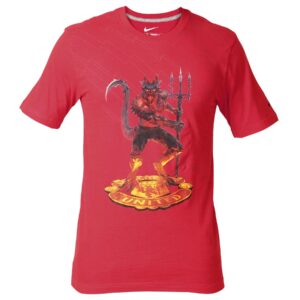 Nike Men Manu Auth Graphic Red T-Shirts