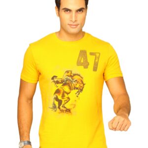 Wrangler Men's Cowboy Color Yellow T-shirt