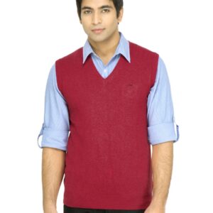 United Colors of Benetton Men Solid Red Sweater