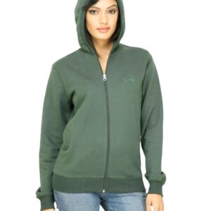 United Colors of Benetton Women Solid Olive Sweatshirt
