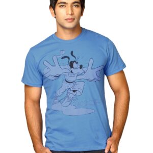 Mickey Men's Goofy's Running Royal Blue T-shirt
