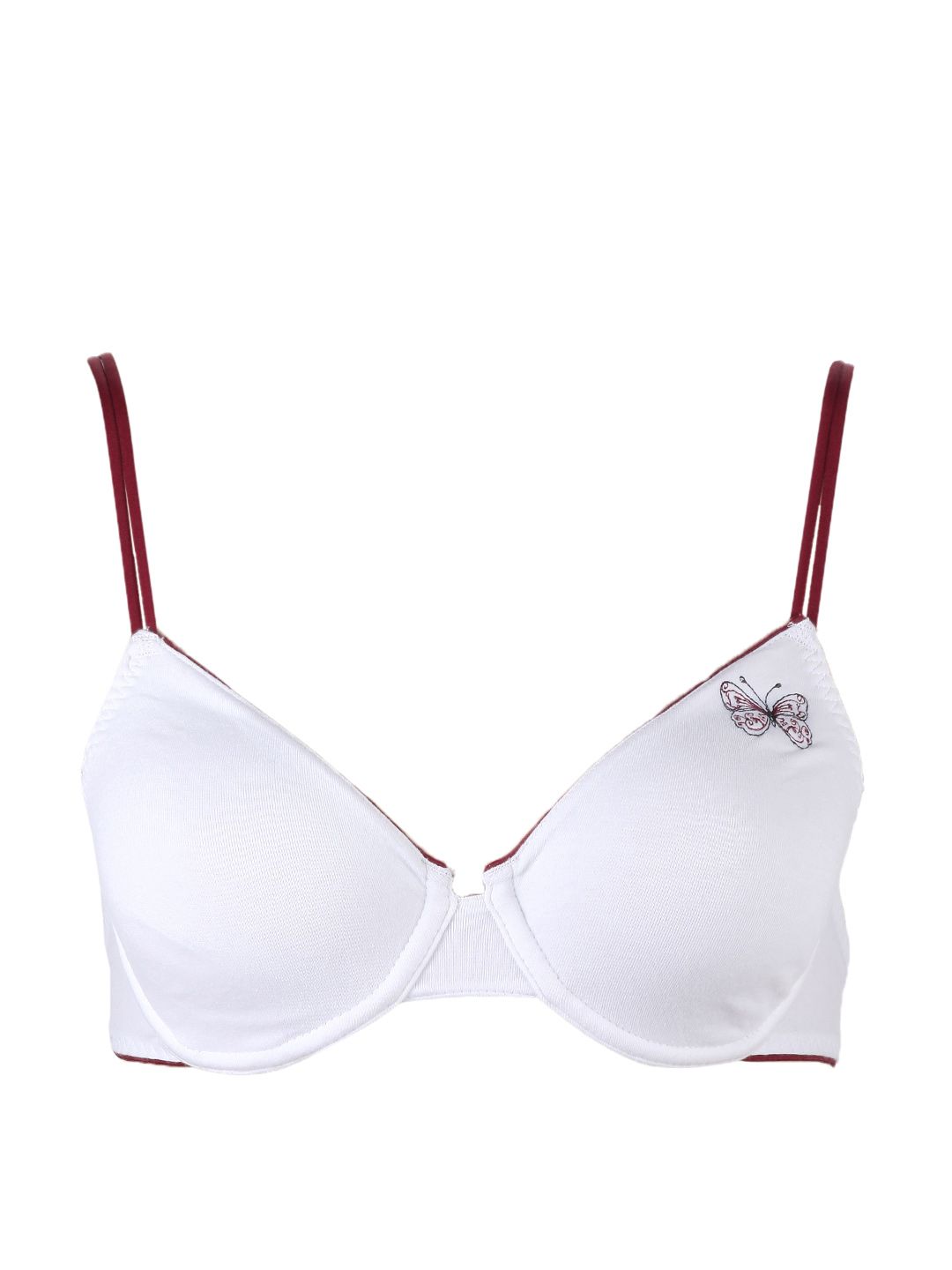 Enamor Women Smooth White Bra