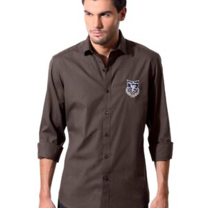 John Players Men Olive Shirt