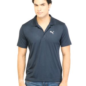 Puma Men Team Essential Polo Navy Blue Tshirt