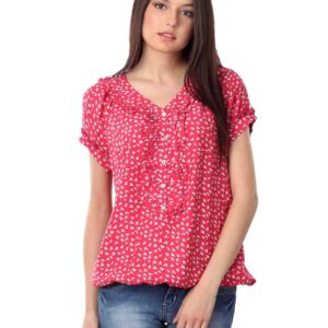 Wrangler Women Red Rosy Top