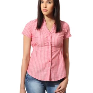 Lee Women Jane Pink Striped Shirt