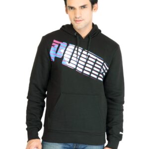 Puma Men Cheveron Wording Black SweatShirt