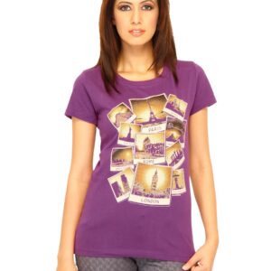 Inkfruit Women Mementos Purple Tshirts