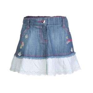 Doodle Kids Girl Washed Blue Skirt