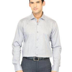 United Colors of Benetton Men Solid Grey Shirt