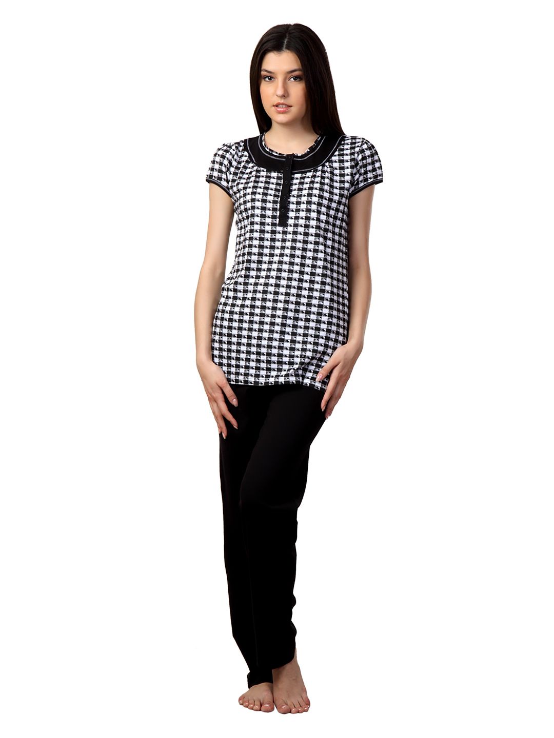 SDL by Sweet Dreams Women Black Night suits