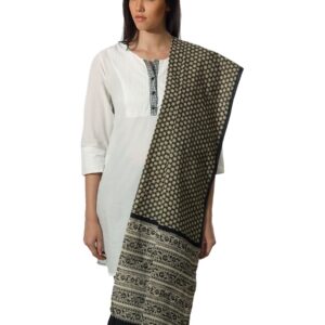 Fabindia Printed Olive Dupatta