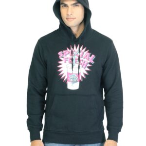 United Colors of Benetton Men Printed Black Sweatshirt