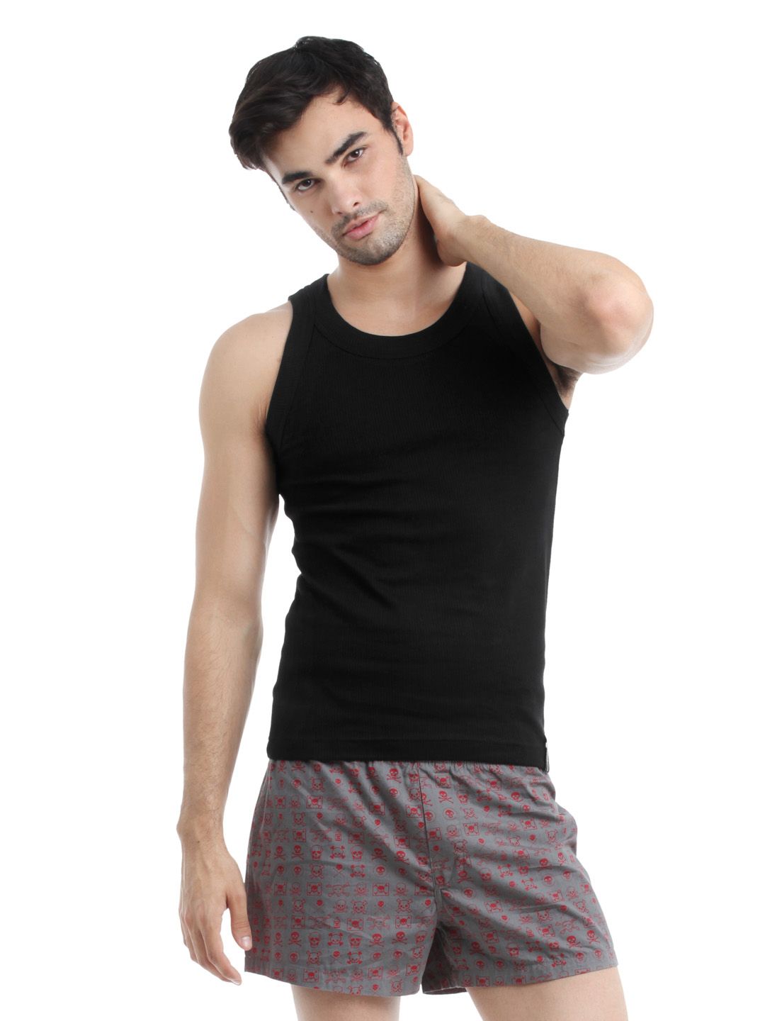 Chromozome Men Black Innerwear Vest