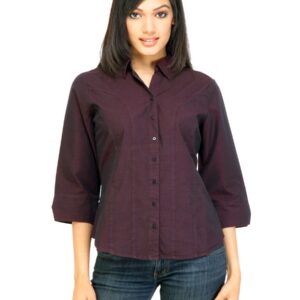 Scullers For Her Women Casual Shirt Maroon Shirts