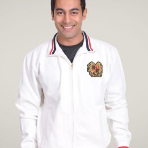 Lotto Men White Collared Jacket