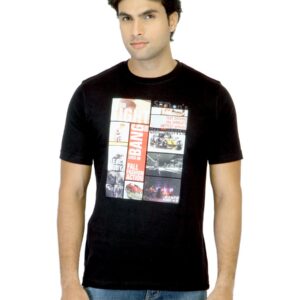 Locomotive Men Printed Black T-shirt