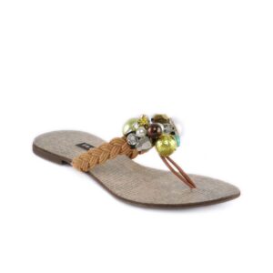 Inc. 5 Women Casual Brown Flats
