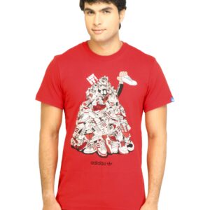 ADIDAS Originals Men Red T-shirt