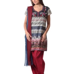 Aneri Women Purple & Blue Salwar Suit