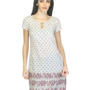 W Women Printed Cream Kurta