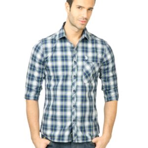 U.S. Polo Assn. Men Check Green Shirt