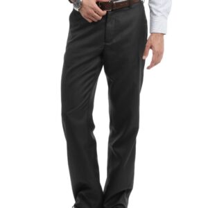 Mark Taylor Men Charcoal Grey Trousers