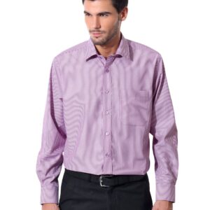 Peter England Men Purple Formal Shirt