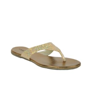 Carlton London Women Glitterati Gold Slippers