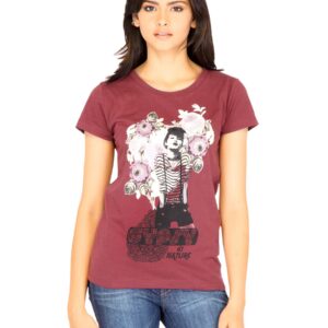 Lee Women Printed Red Tshirts